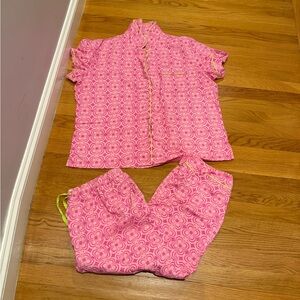 Trina Turk Pink Patterned Pajama Set